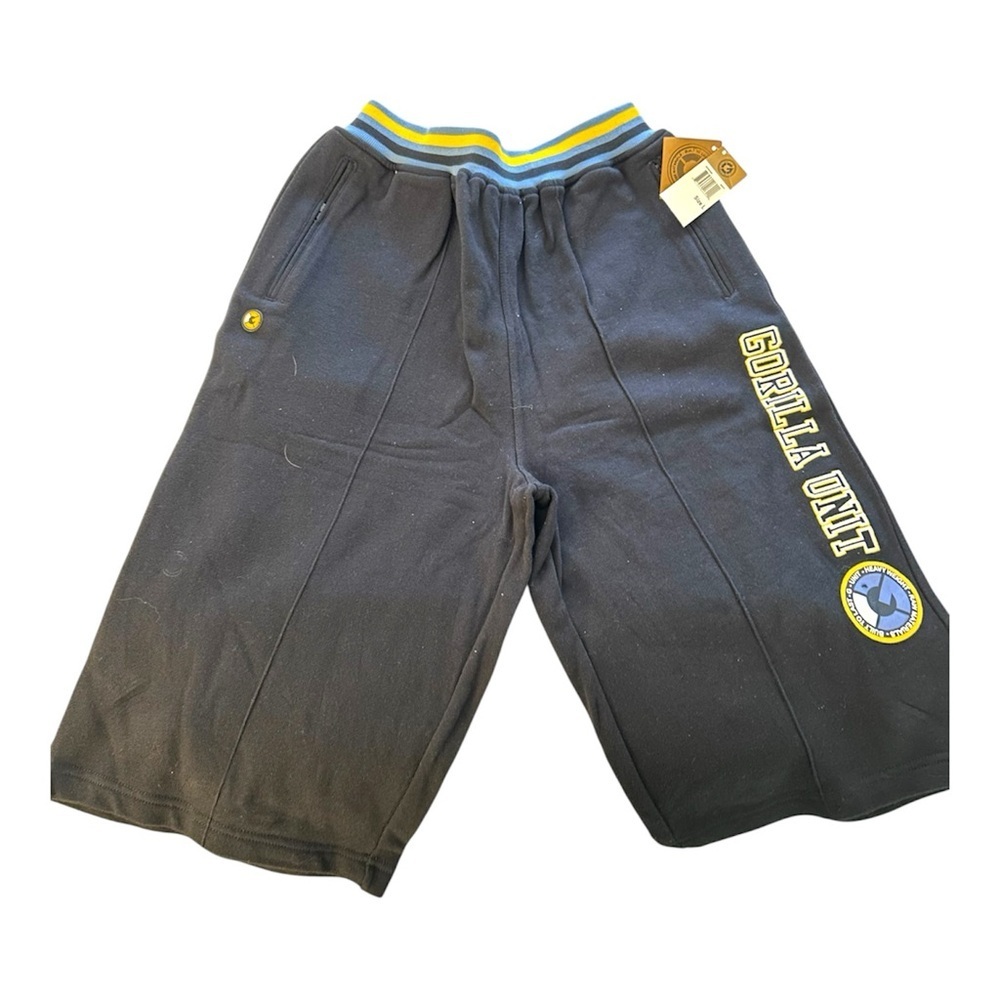 Vintage G-Unit "Gorilla Unit" Sweat Shorts NWT Y2K 50 Cent Hip Hop Navy L